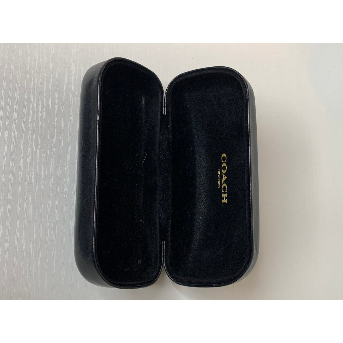 Coach Case Black Hard Clamshell Hinged Protective Logo Lining