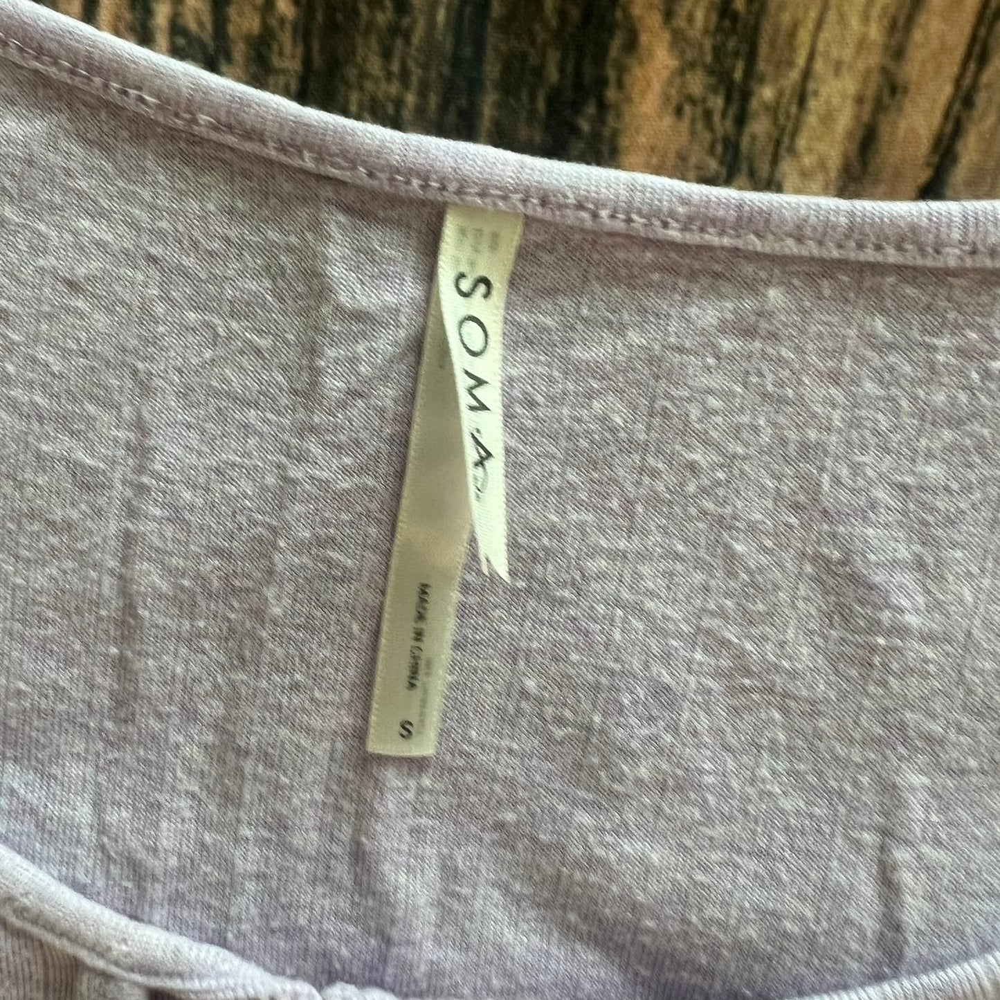 SOMA Women's Purple Short Sleeve Cami Sleepshirt / Dress Size Small