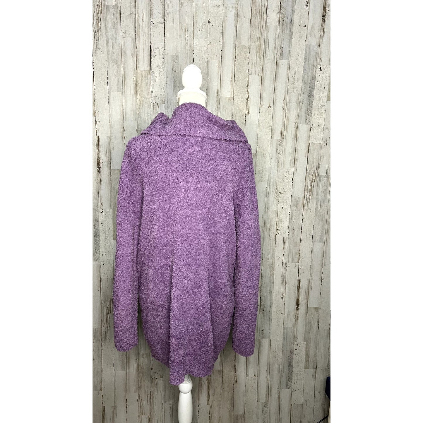 Fashion Nova Women's Plus 1X Purple Cowl Neck Pullover Sweater