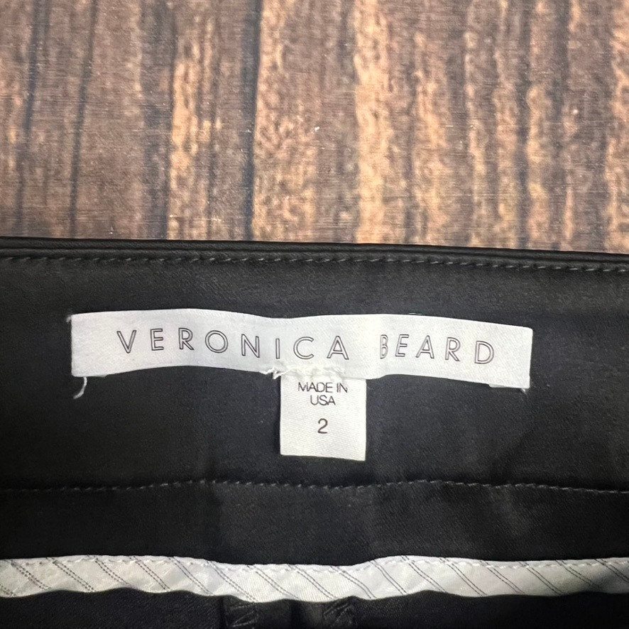 Veronica Beard Women's Black Pintucked Dress Pants Size 2 Business