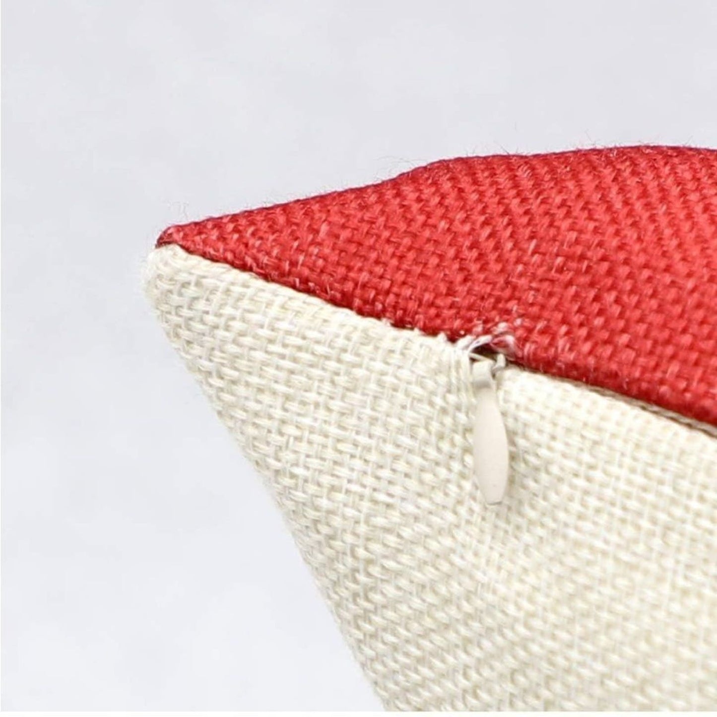 Set 4 Red/White Christmas Pillow Covers