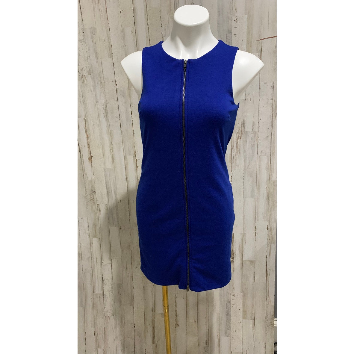 Banana Republic Dress Womens Size 0 Blue Shift Zip Front