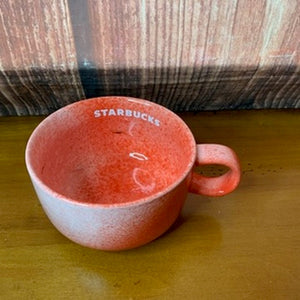 Starbucks Soup Mug Bowl Cup Pink Speckled Wide Mouth 16 oz