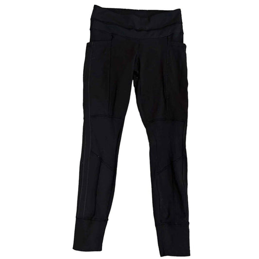 Lululemon Black High-Waisted Cuffed Ankle Leggings Pants Size 6