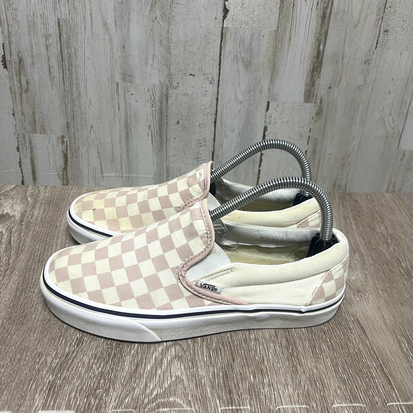 Vans Women's Size 8 / Men's Size 6.5 Classic Slip-On Shoes Pink Checkerboard