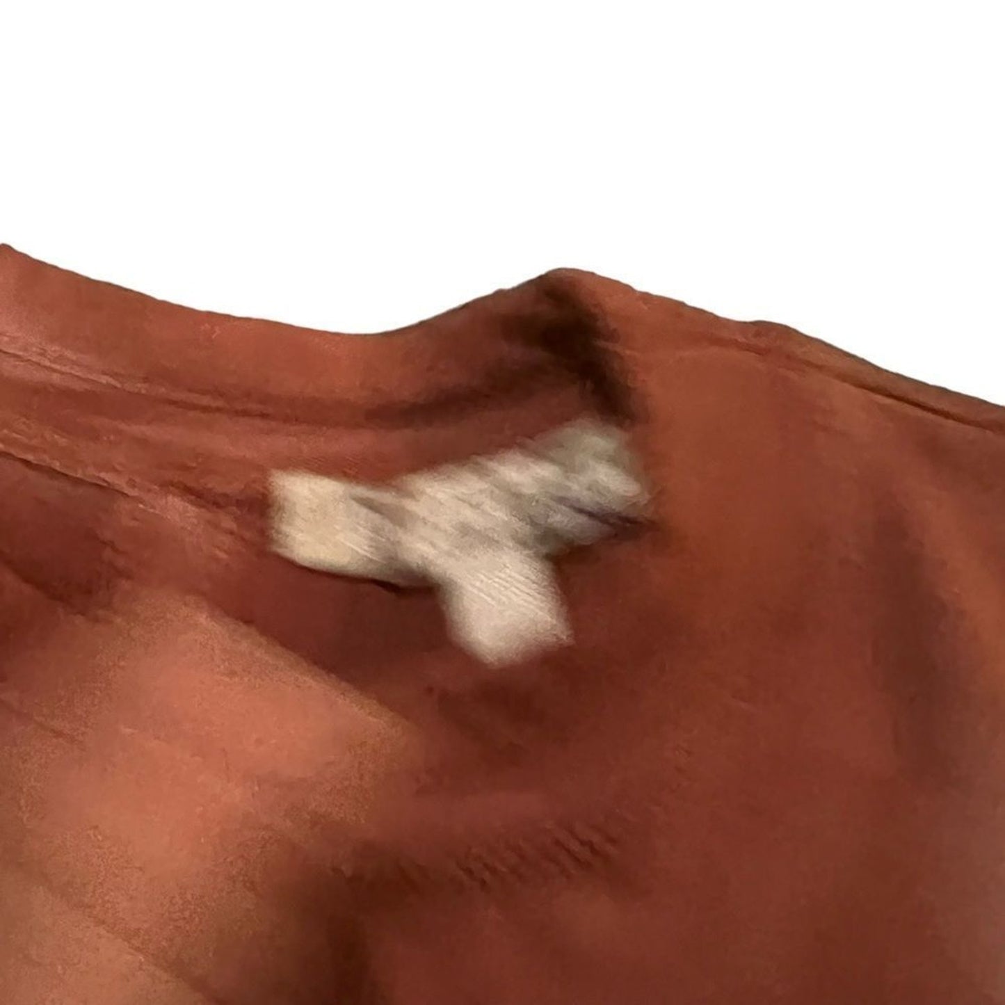 Athleta Top Womens 2XS Rust Brown Long Sleeve Crew Neck Performance Knit