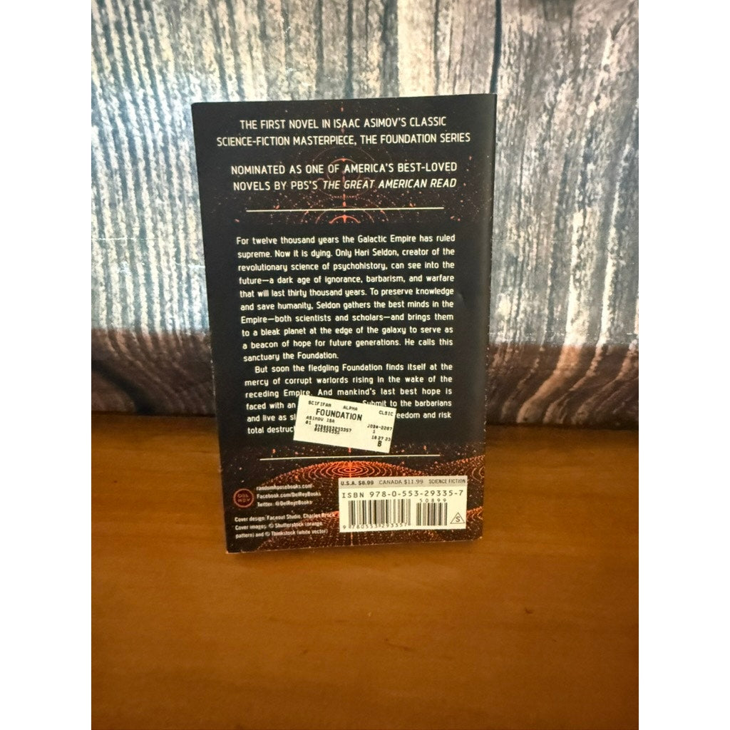 Foundation by Isaac Asimov Paperback Sci-Fi Novel Young Adults