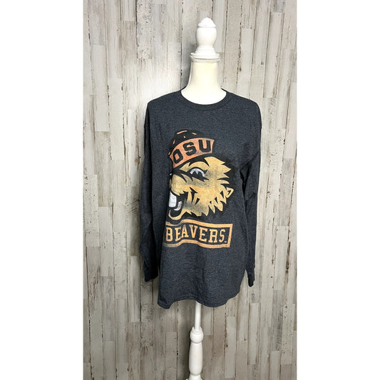 Gameday Couture Oregon State Beavers Men's Large Gray Long Sleeve Tee