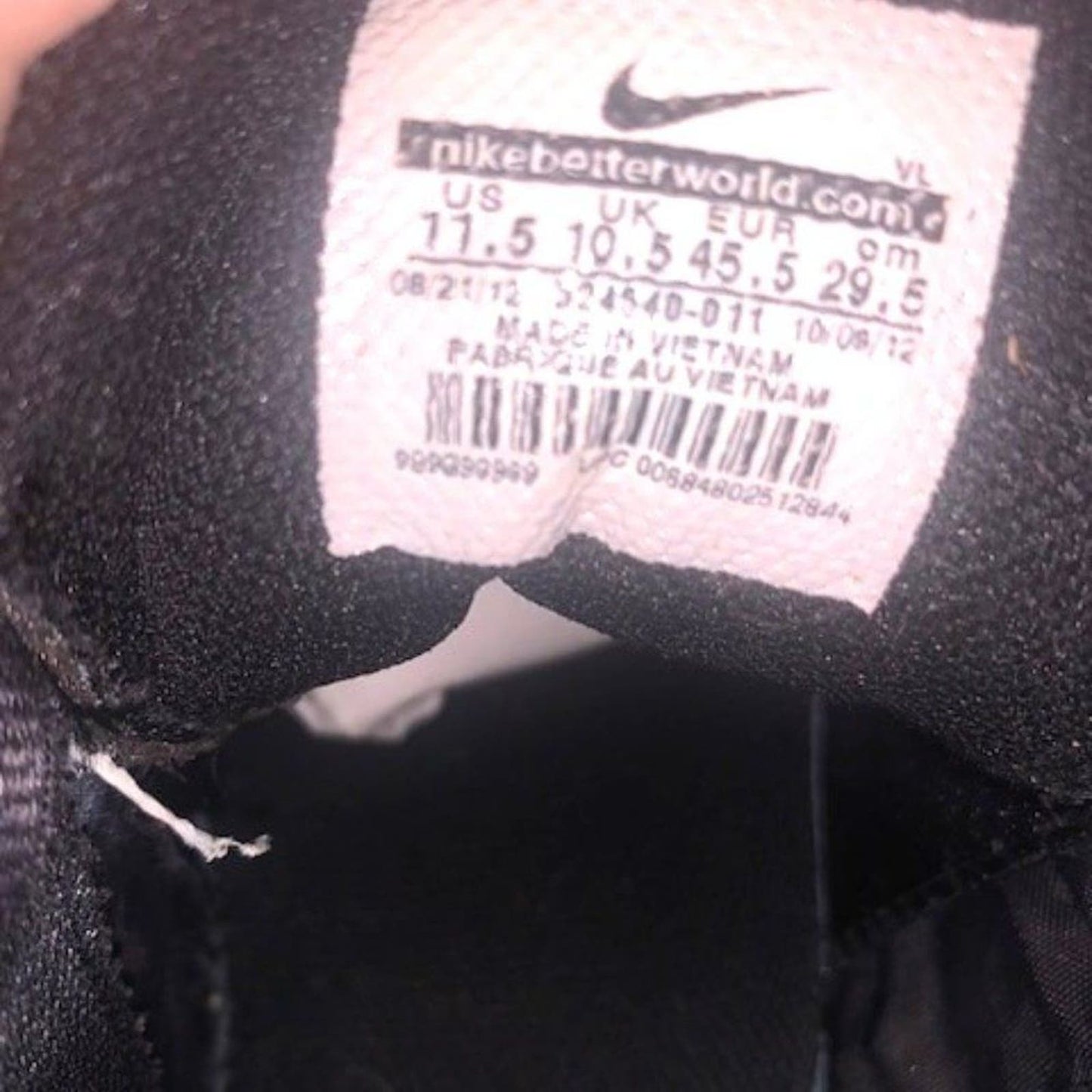Nike Lunar MVP Pre game Black Shoes