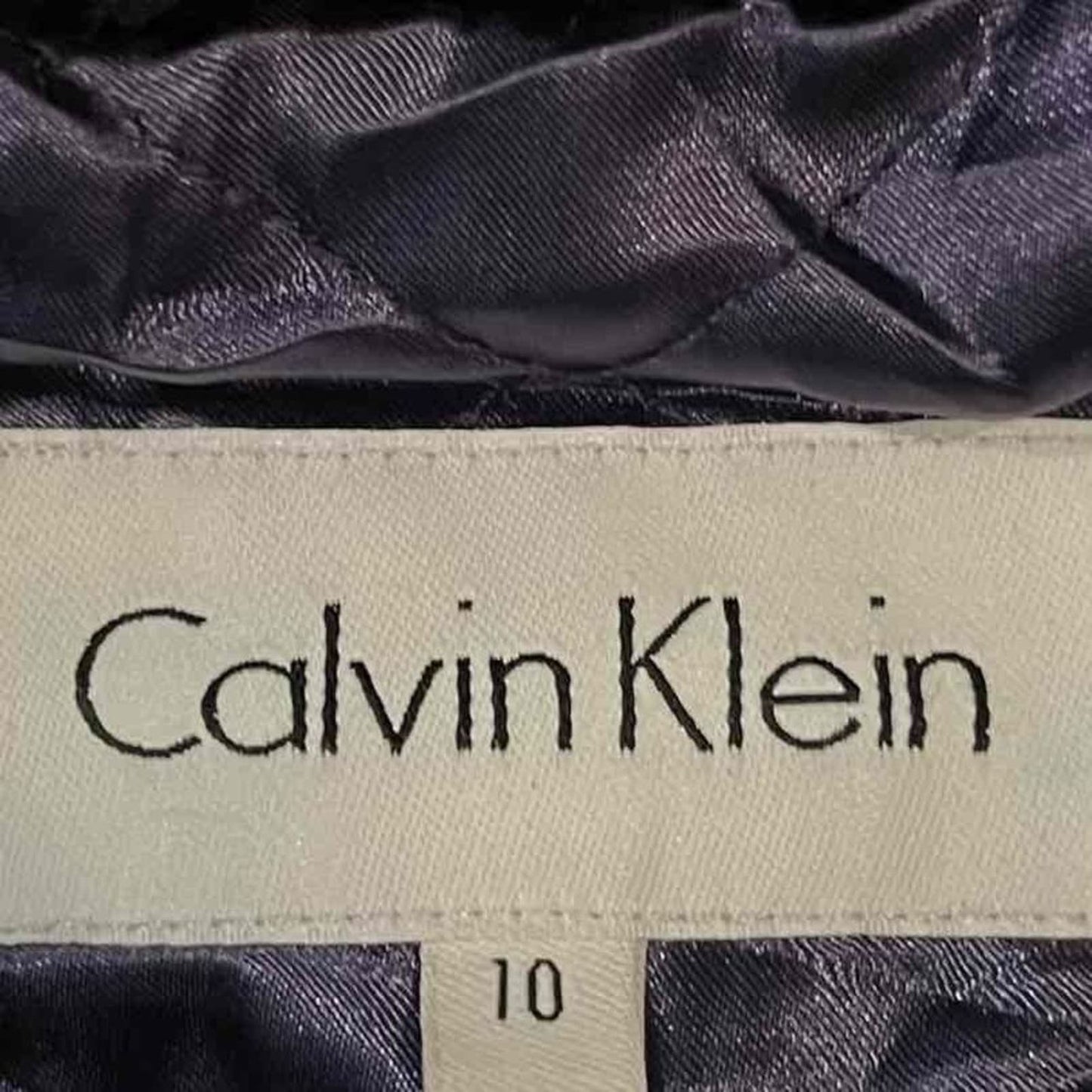 Calvin Klein Women's 10 Black Wool Double Breasted Peacoat with Removable Hood