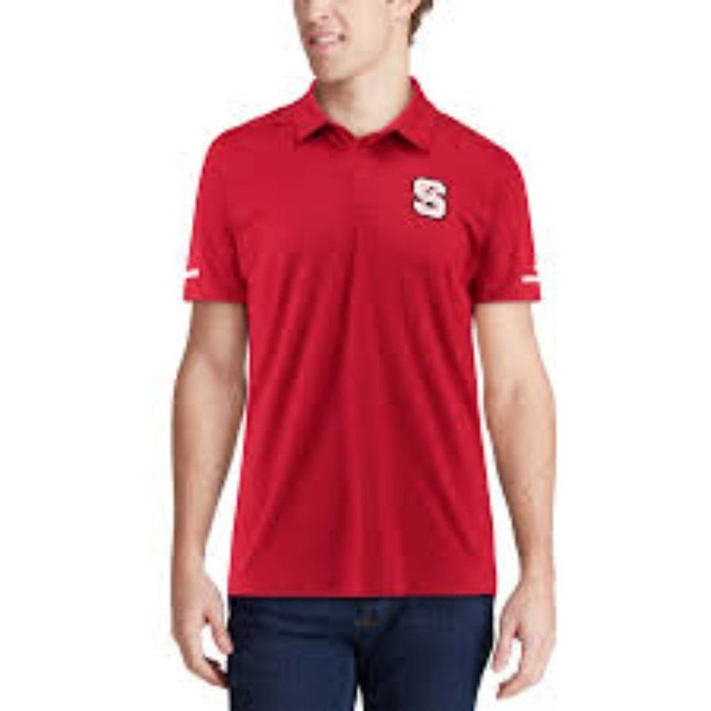 Men's Adidas Red NC State Wolfpack 2018 Coaches Sideline Climalite Polo