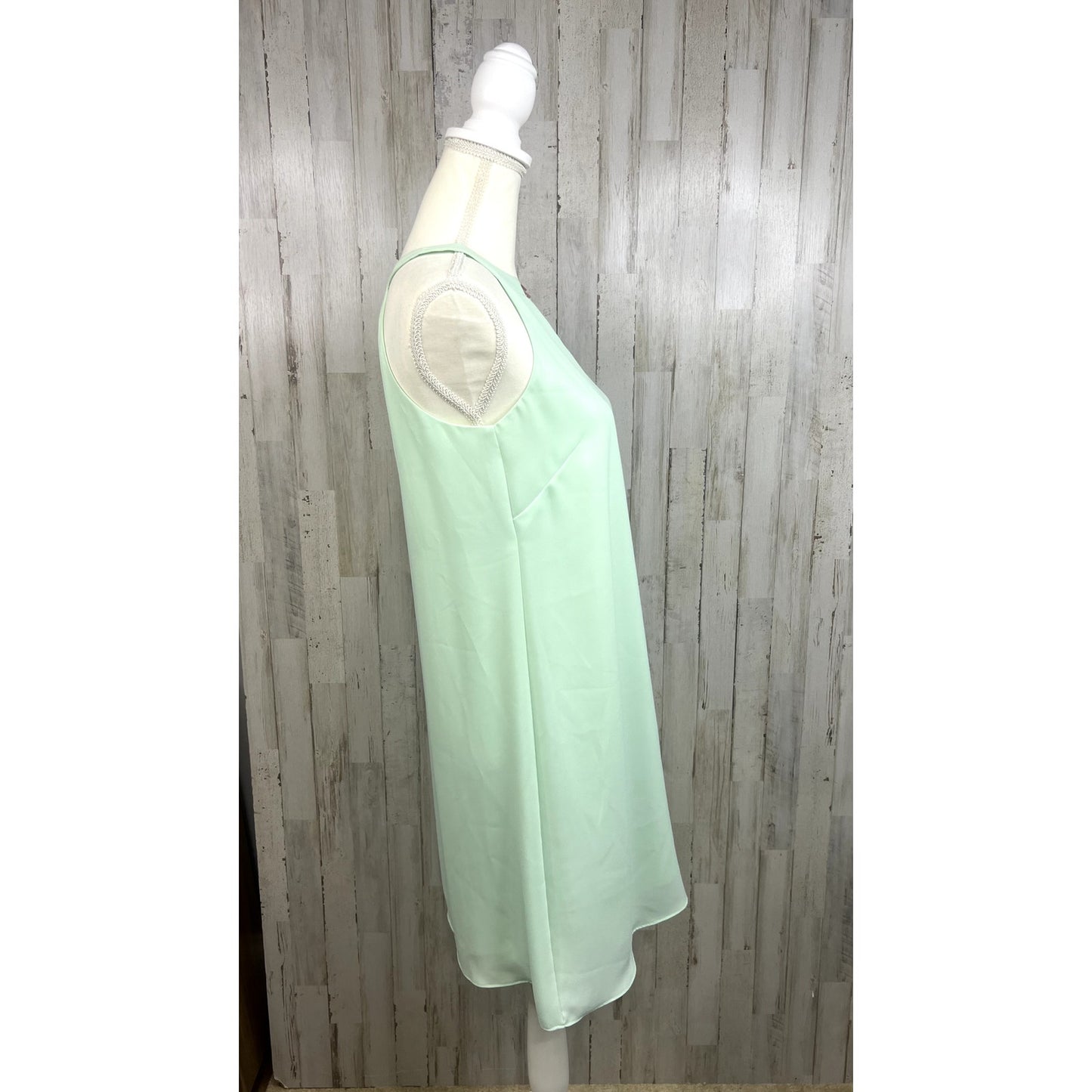 NWT Gianni Bini Sleeveless Halter Neck Mini Dress Seafoam Green Women's Size XS