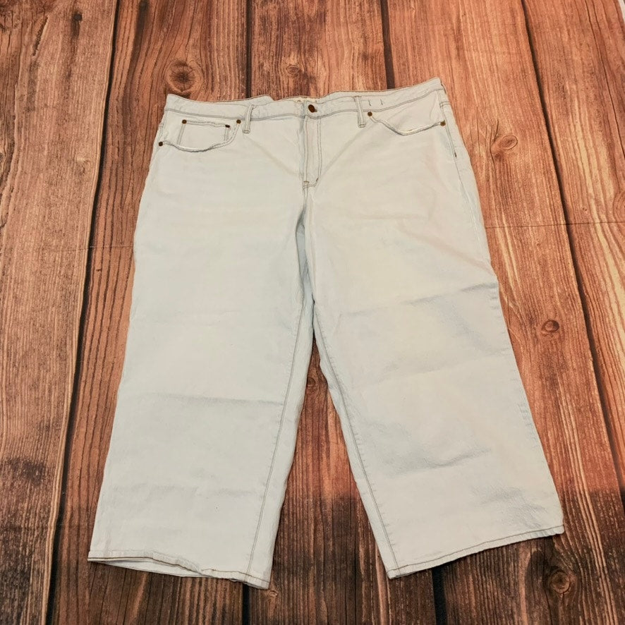 NWT Madewell Vintage Wide-Leg Jeans 26W Light Wash High Rise