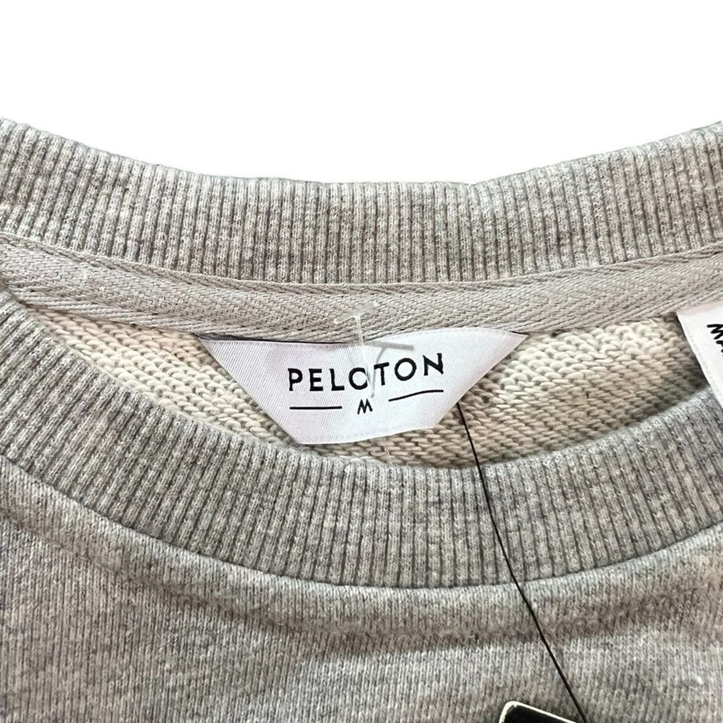 NWT Peloton Chic Pullover Sweatshirt Womens Medium Colorblock Gray Pink Purple