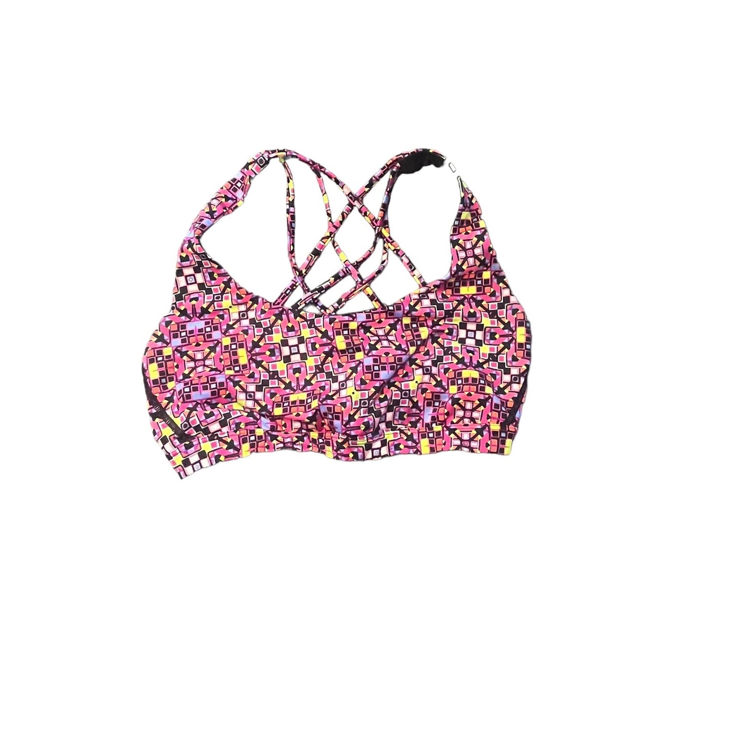 Victoria Sport Women's Small Strappy Mesh Wireless Lightly Padded Sports Bra