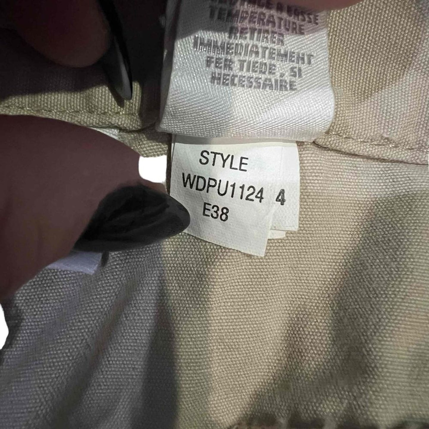 Liz Claiborne Audra Capri Pants Womens 14P Beige Cropped Mid Rise Pockets