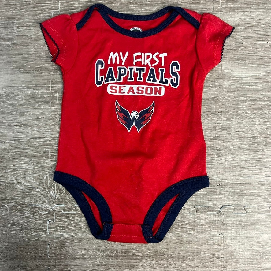 NWT Washington Capitals Infant Bodysuit 3-Pack Multicolor Unisex 18 Months