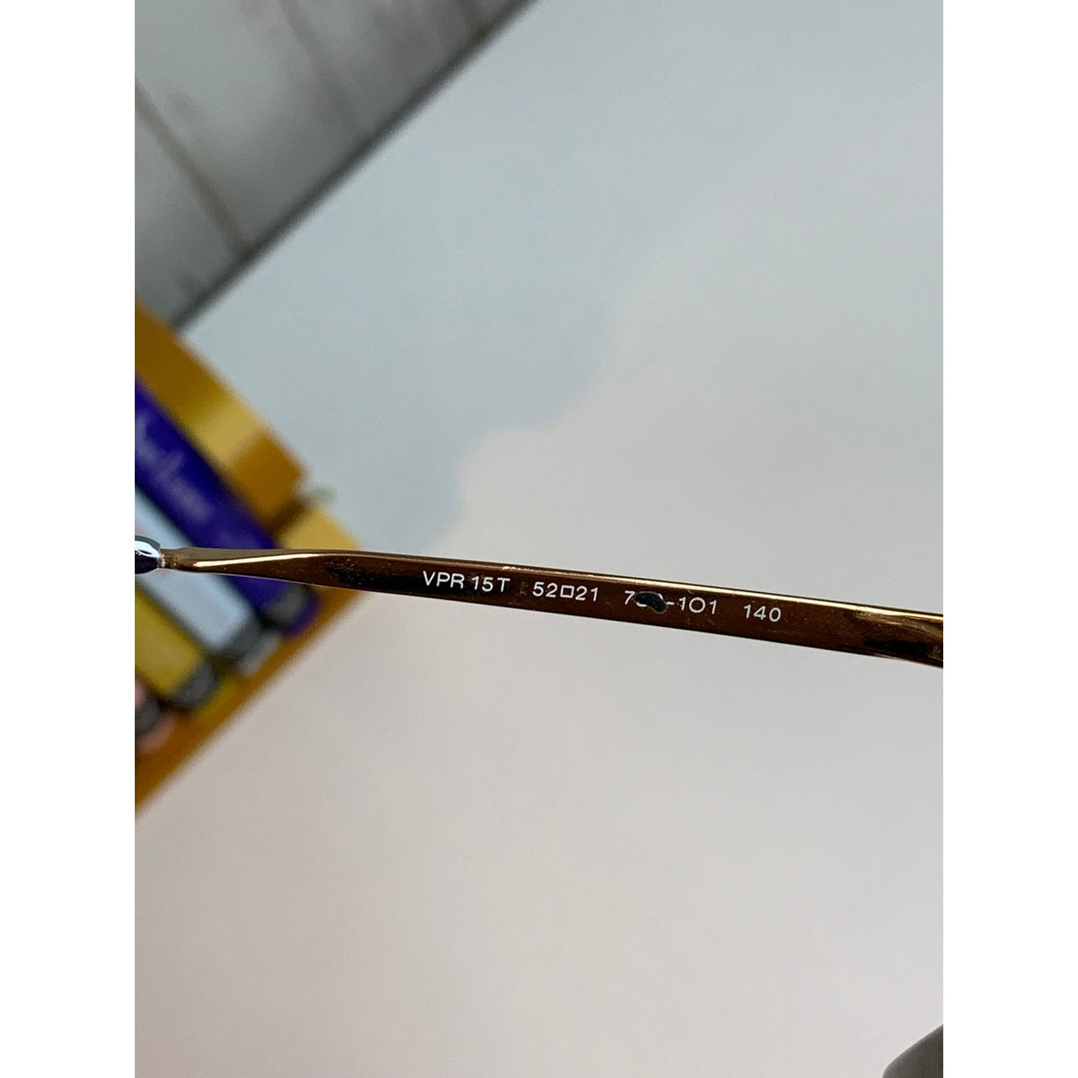 Prada Prescription VPR 15T Eyeglass Frames 52□21 140 Tortoise Gold Made In Italy