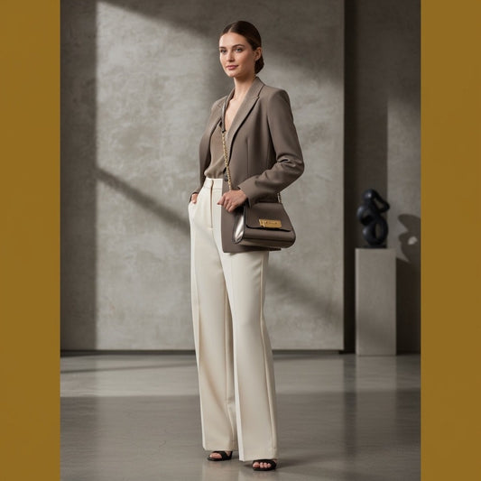 NWT Zac Posen Eartha Mini Chain Crossbody Bag Shale Gold Hardware