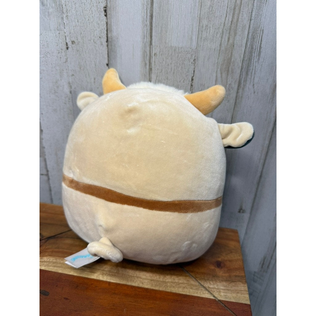 Squishmallows 8" Boyer The Billy Goat Plush Toy with Bell Collar Brown