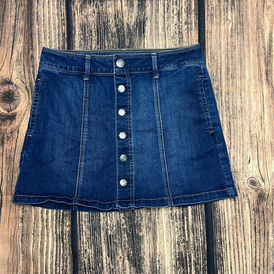 American Eagle Women's Blue Denim Mini Skirt Size 6 Casual Summer