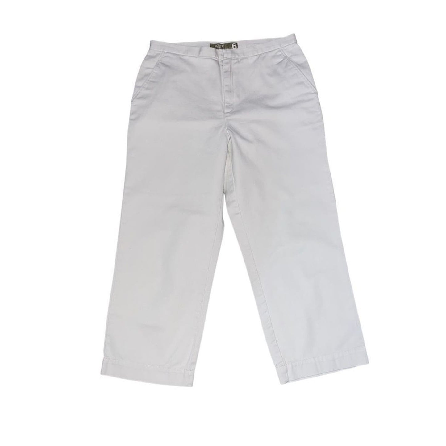 J Crew Size 6 Chino Pants in Stone/Lt Khaki