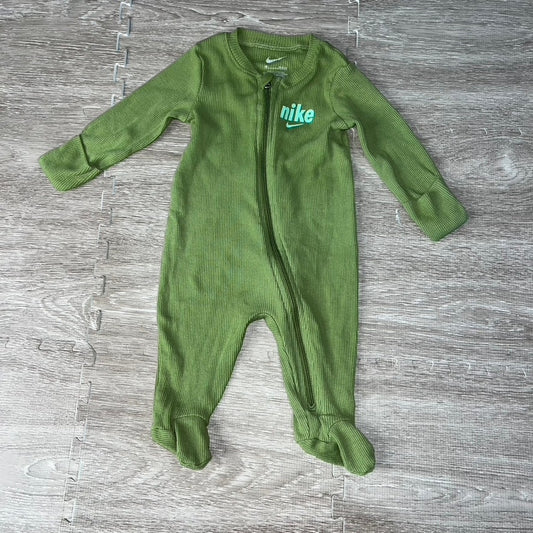 Nike Sportswear Baby Polo Coverall Footie Green Unisex Outfit Size 3 Months