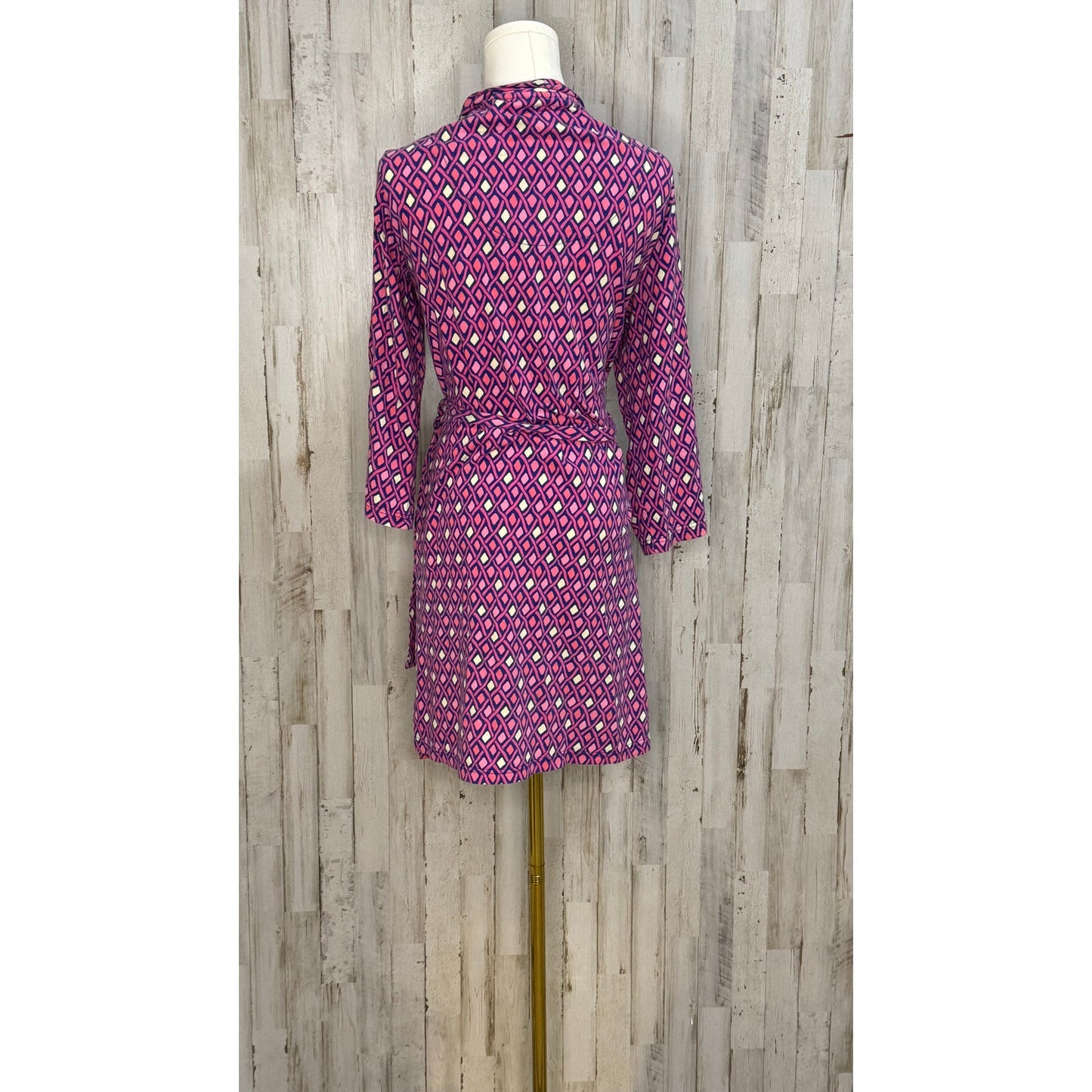 Vera Bradley Women's Geometric Robe Size S/M Multicolor Knee Length