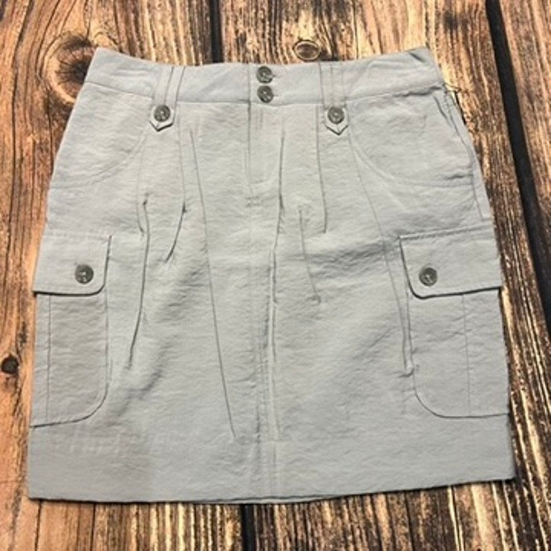 NWT Simply Vera Wang Women's Gray Cargo Mini Skirt Size 2 Casual Pockets