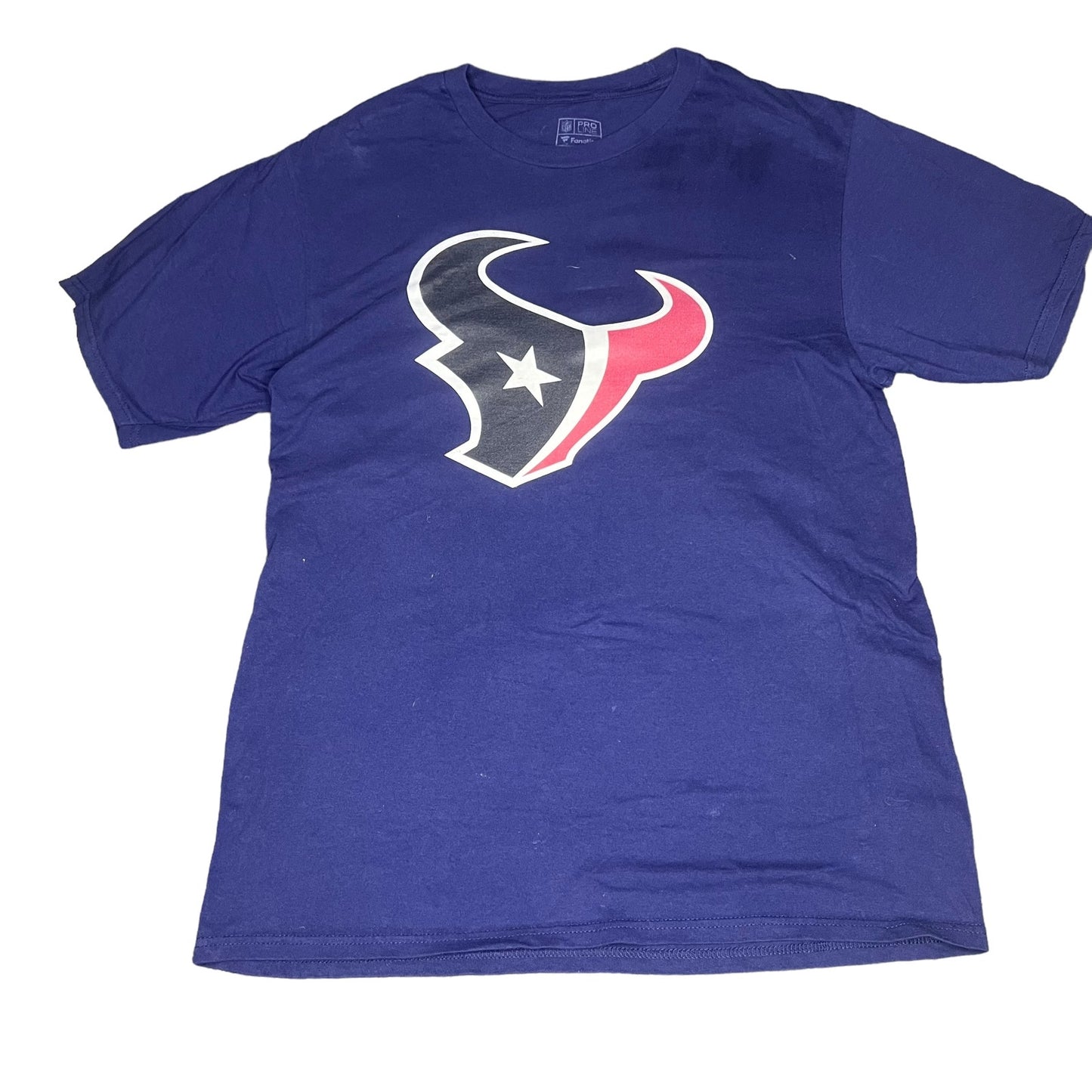 Fanatics Pro Line Men's Medium Houston Texans Watson #4 Navy Short Sleeve Shirt