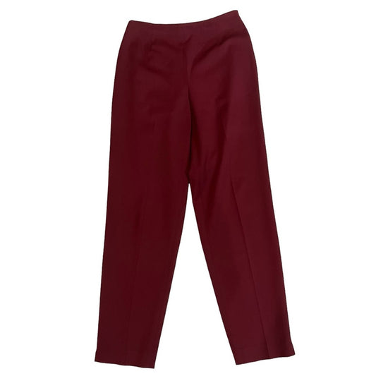 Talbots Women's Burgundy Pull on Ankle Pants Size 6