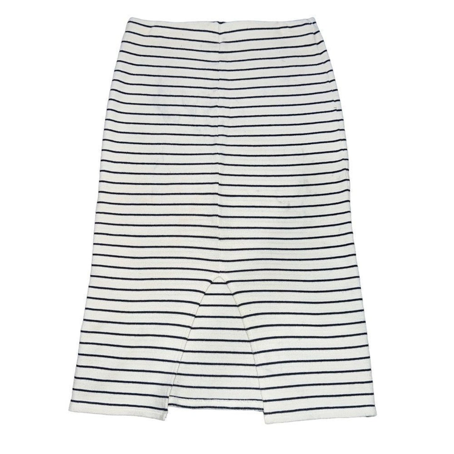 BDG Urban Outfitters Skirt Womens Medium White Navy Striped Midi Bodycon Pull
