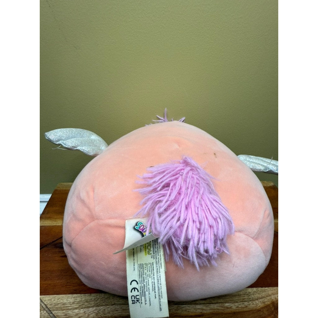Squishmallows Pandora the Pegasus Pink Plush Toy Medium 8" Cuddly