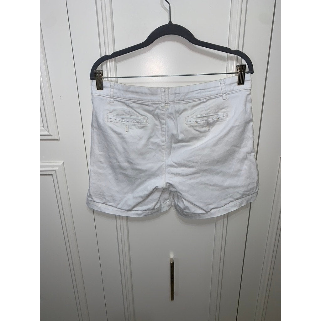 Pilcro & The Letterpress Women's White Bermuda Shorts Size 28 Casual Summer