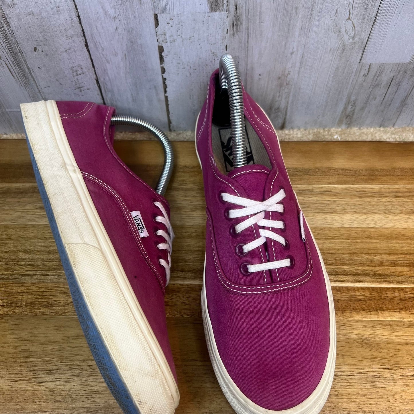 Vans Authentic Purple Canvas Low Top Lace-Up Sneakers - Men's 7.5 / Women's 9