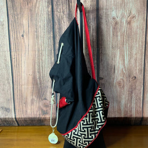NWT Spartina 449 Laundry Bag Drawstring Backpack Geometric
