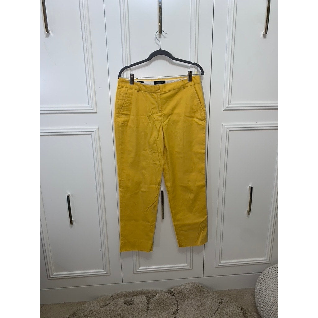 Talbots Signature Women's Yellow Chino Pants Size 6 Casual Solid Style