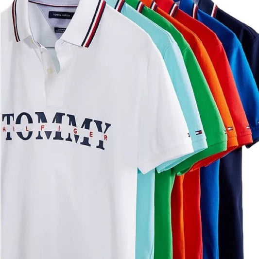 Tommy Hilfiger Men’s Lance Logo Custom Fit Polo Size Large