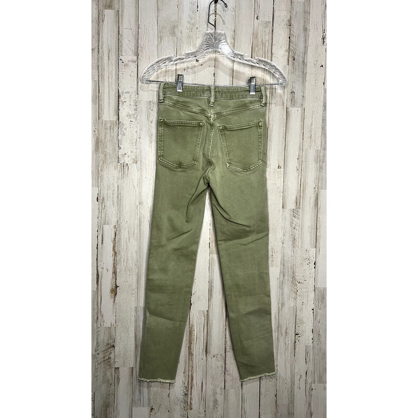 We the Free Women's Green Skinny Jeans Size 26 High-Rise Stretchable