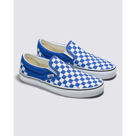 VANS Classic Slip-On Checkerboard Blue/ White Unisex Sneakers Y3.5/M3.5/W5.0