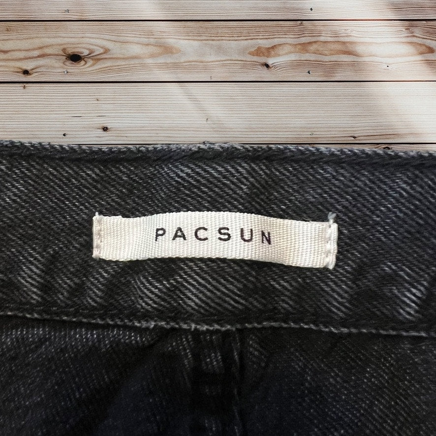 PacSun Women's Size 23 Black Distressed Ultra High Waisted Slim Jeans