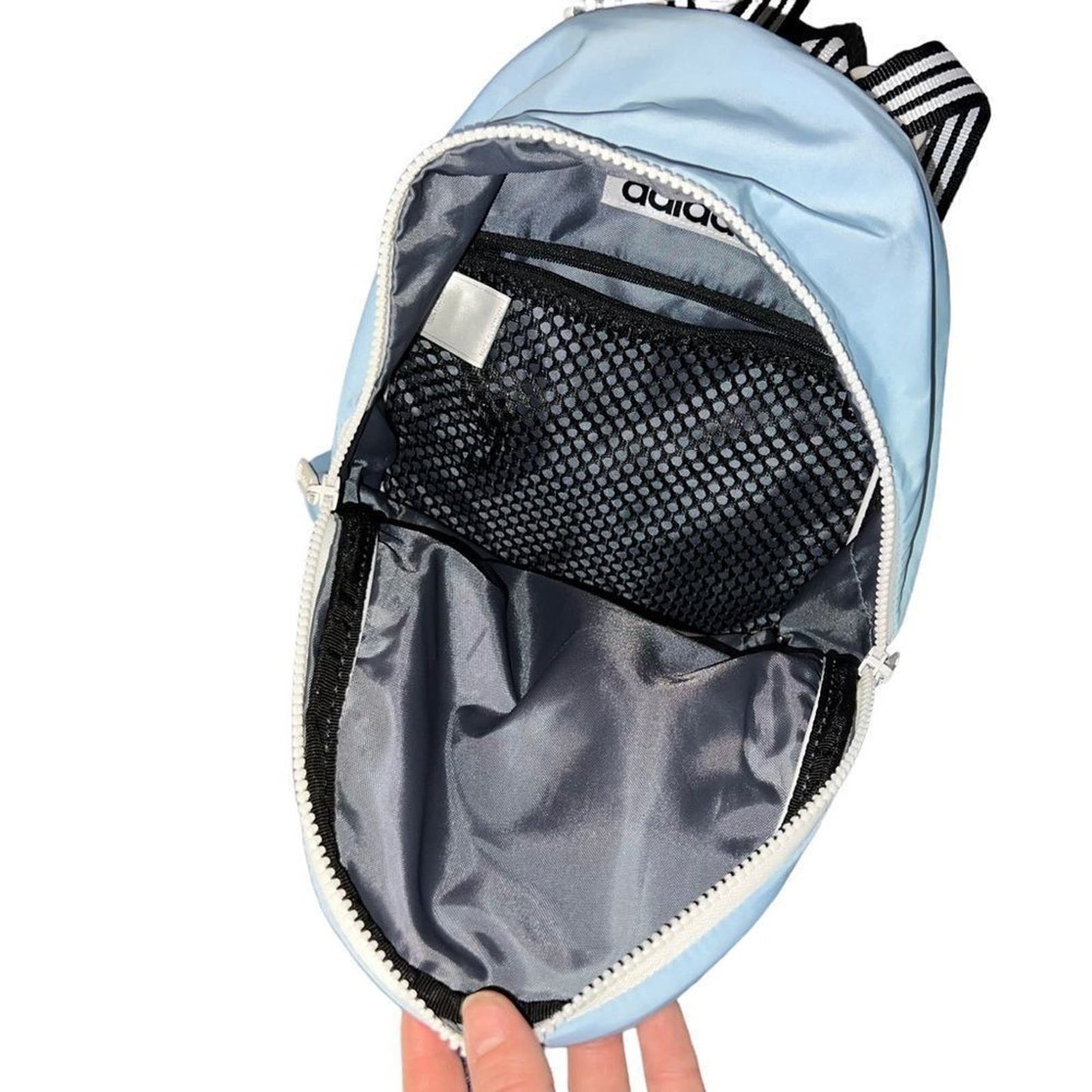 Adidas Core Mini Backpack, Light Blue / White, One Size