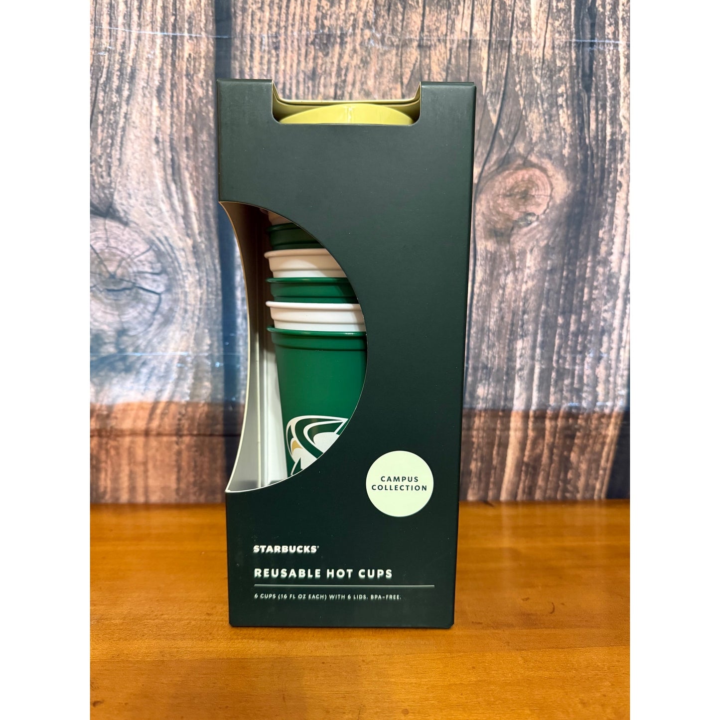NEW Starbucks Campus Collection Sacramento State Reusable Hot Cups Set with Lids
