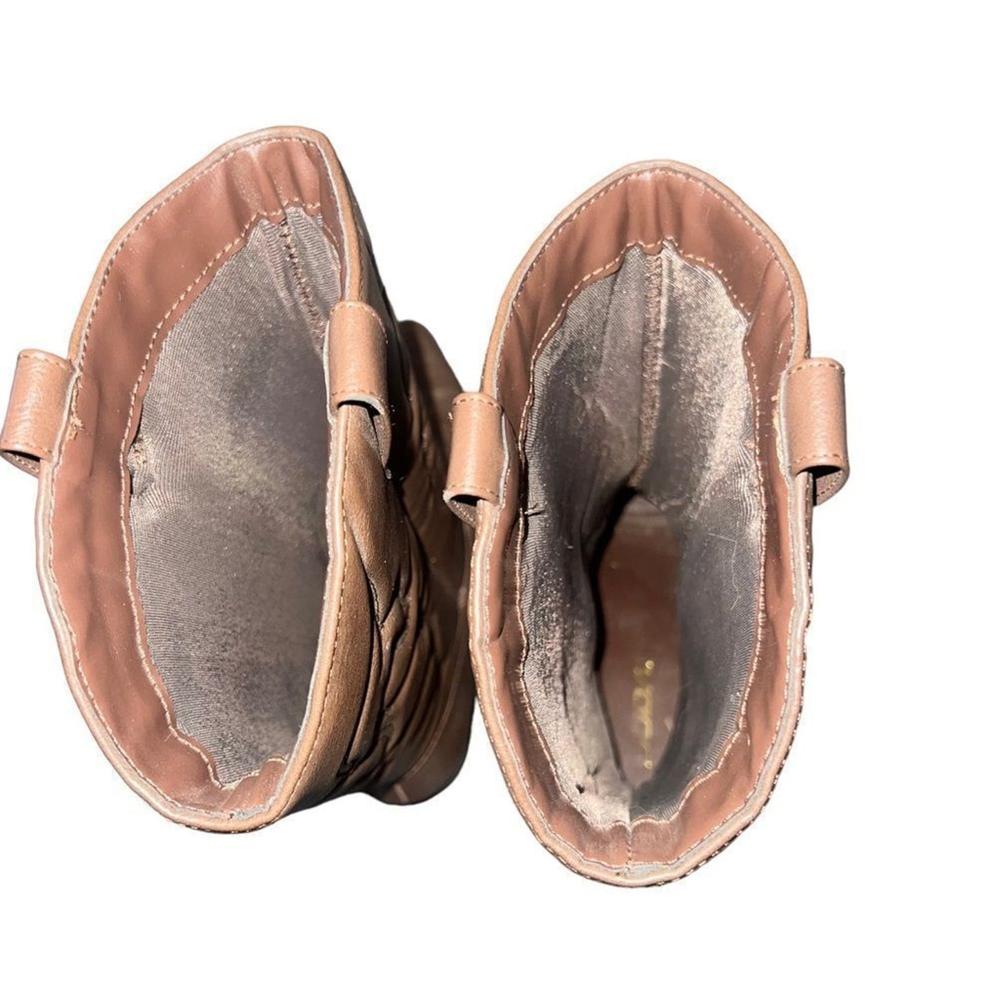 Soda Women's Western Cowboy Boots Brown Mid-Calf Pull On Pointed Toe Size 8