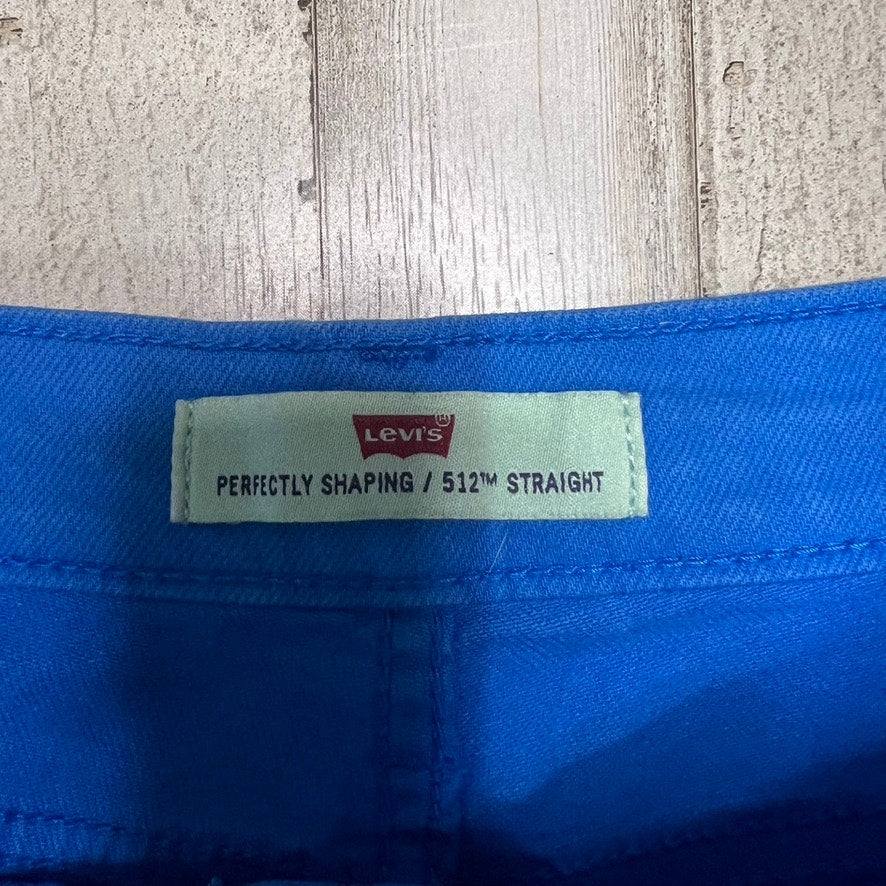 Levi’s Women's 512 Straight Jeans Blue Size 16M Stretch Denim