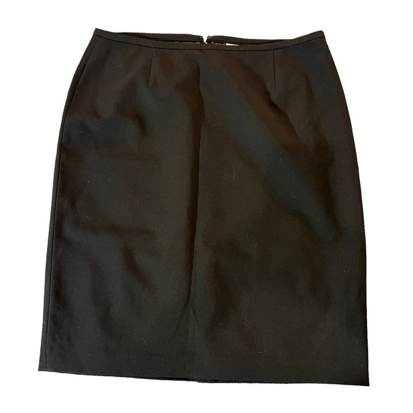 Calvin Klein Skirt Womens Size 10 Black Straight Pencil Knee Length Back