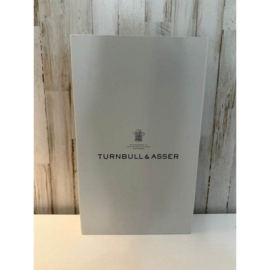 Turnbull & Asser Shirt Presentation Gift Box Gray Tissue Paper & Ribbon
