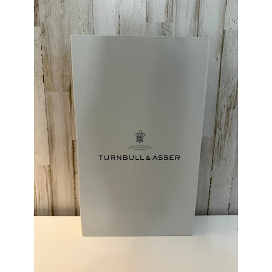 Turnbull & Asser Shirt Presentation Gift Box Gray Tissue Paper & Ribbon