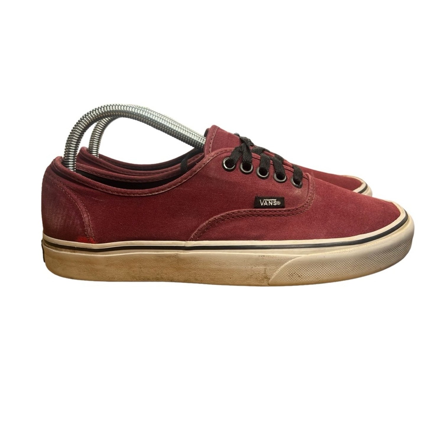 Vans Authentic Sneakers Port Royale Burgundy Low Top Casual Lace Up Unisex