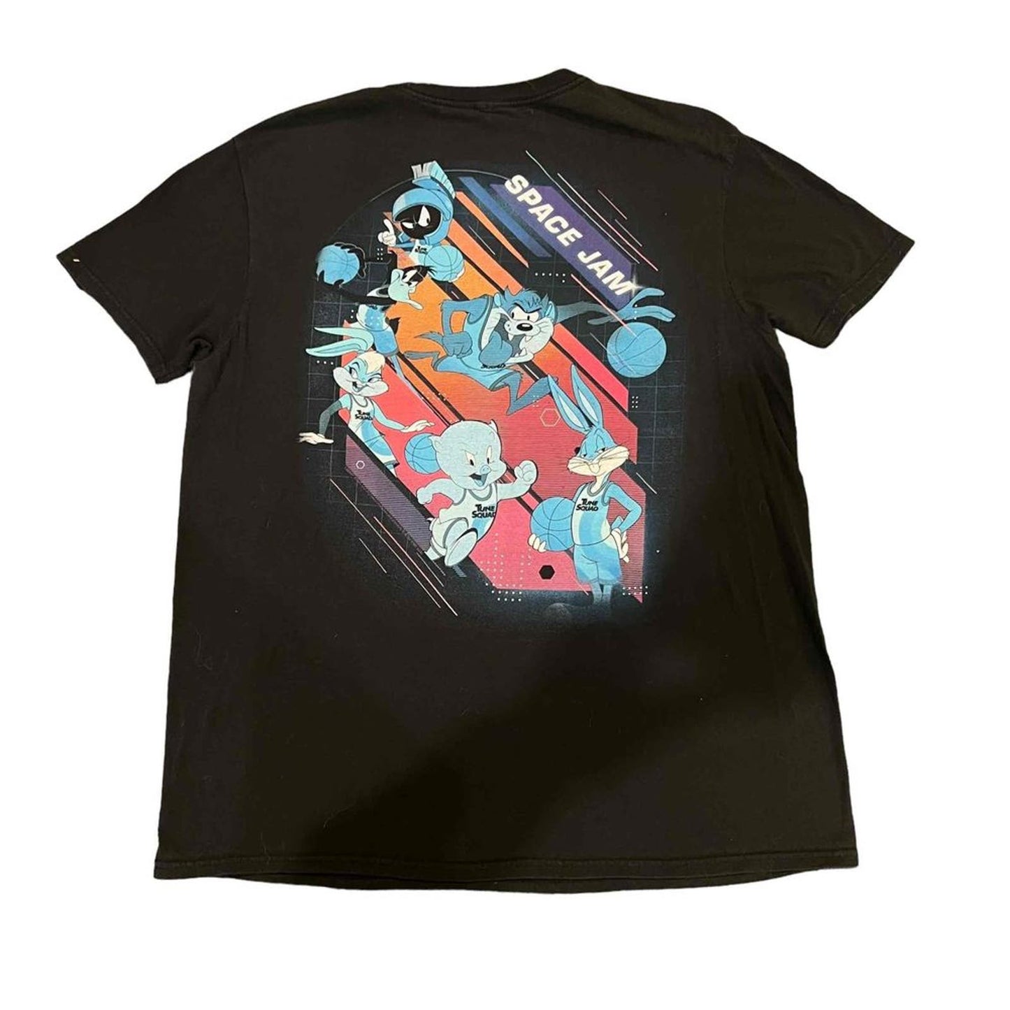 Space Jam Short Sleeve Graphic Print Unisex T-Shirt Size Large